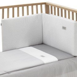 JGO 2 PCS.COLCHA I-V. CUNA 70 VICHY10 GRIS 70x140x3 CM