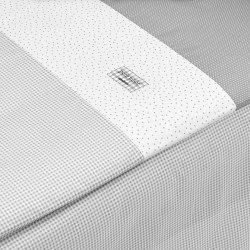 SET 2 PCS.BEDSPREAD W/S COT 70 VICHY10 GREY 70x140x3 CM