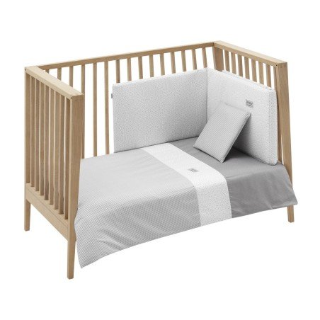 JOGGO 2 PCS.FEDERA PIUMONE 70 VICHY10 GRAU 110x170x3 CM