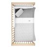 JGO 2 PCS.F.NORDICA CUNA 70 VICHY10 GRIS 110x170x3 CM