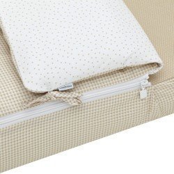 NEST FITTED W/S VICHY10 BEIGE 60x120x3 CM
