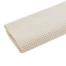 JEU 3 PCS.PARURE DE LIT 120x180x1 CM VICHY10 BEIGE