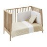 JEU 2 PCS.HOUSSE DE COUETTE 70 VICHY10 BEIGE 110x170x3 CM