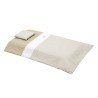 JEU 2 PCS.HOUSSE DE COUETTE 70 VICHY10 BEIGE 110x170x3 CM