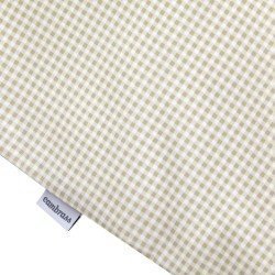 JGO 2 PCS.F.NORDICA CUNA 70 VICHY10 BEIGE 110x170x3 CM