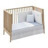 JGO 2 PCS.COLCHA I-V. CUNA 70 VICHY10 CELESTE 70x140x3 CM