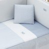 JGO 2 PCS.COLCHA I-V. CUNA 70 VICHY10 CELESTE 70x140x3 CM