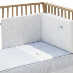 JGO 2 PCS.COLCHA I-V. CUNA 70 VICHY10 CELESTE 70x140x3 CM