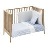 JEU 2 PCS.HOUSSE DE COUETTE 70 VICHY10 BLEU 110x170x3 CM