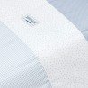 JGO 2 PCS.F.NORDICA CUNA 70 VICHY10 CELESTE 110x170x3 CM