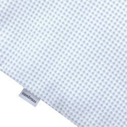 JGO 2 PCS.F.NORDICA CUNA 70 VICHY10 CELESTE 110x170x3 CM
