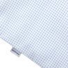 JEU 2 PCS.HOUSSE DE COUETTE 70 VICHY10 BLEU 110x170x3 CM