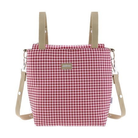 PRAM CARRYBAG TALEGA VICHY RED 12x40x35 CM