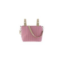 PRAM CARRYBAG TALEGA VICHY RED 12x40x35 CM