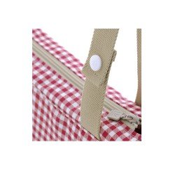 PRAM CARRYBAG TALEGA VICHY RED 12x40x35 CM