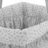 CORBEILLE MATELASSEE 22.5x29x29 CM LIBERTY GRIS