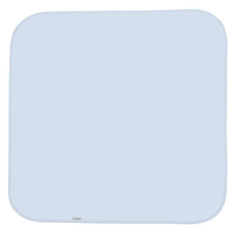 COUVERTURE COTON 80x80 CM TENCEL BLEU