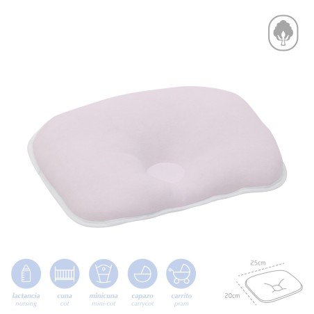 CUSCINO DA BRACCIO 25x20x1 CM LISO E ROSA