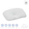 COUSSIN ANTI TÊTE PLATE 25x20x1 CM LISO E BLANC