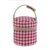 PACIFIER HOLDER VICHY RED 8.5x8.5x11 CM