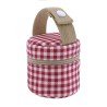 PACIFIER HOLDER VICHY RED 8.5x8.5x11 CM