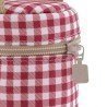 PACIFIER HOLDER VICHY RED 8.5x8.5x11 CM