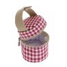 PACIFIER HOLDER VICHY RED 8.5x8.5x11 CM