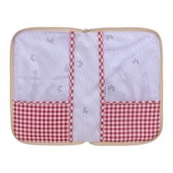 PAPER CARRIER VICHY RED 3x19x27 CM