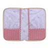 PAPER CARRIER VICHY RED 3x19x27 CM