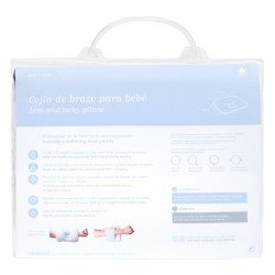 COJIN DE BRAZO 25x20x1 CM LISO E BLANCO