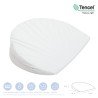 MINI CUSCINO COMFORT 37x29x8 CM LISO E BIANCO