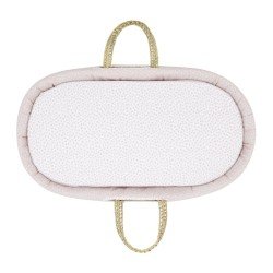 2 FITTED SHEET-BASKET/PRAM 35x80x7 CM LIBERTY PINK