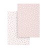 2 FITTED SHEET-BASKET/PRAM 35x80x7 CM LIBERTY PINK