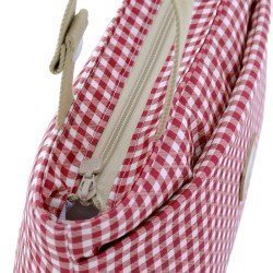 BOLSO ORGANIZADOR VICHY ROJO 13x38x20 CM