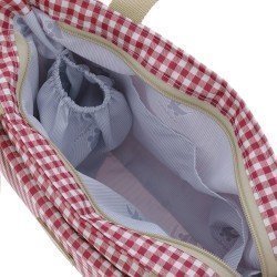 BOLSO ORGANIZADOR VICHY ROJO 13x38x20 CM