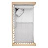 JEU 2 PCS.HOUSSE DE COUETTE 70 LIBERTY GRIS 110x170x3 CM