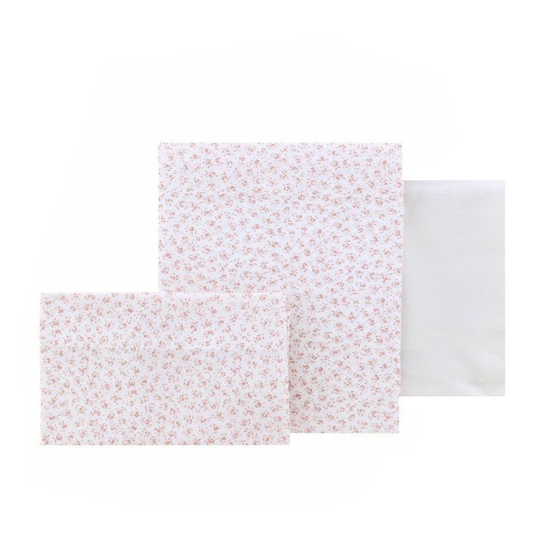 COMPLETO CULLA 3 PZ 80x120x1 CM LIBERTY ROSA