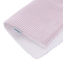PETITE SERVIETTE / BAVETTE VICHY10 ROSE 29.5x15.5x1 CM