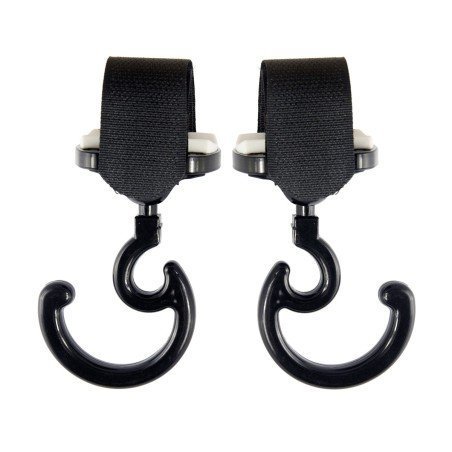 STROLLER MAGIC HOOK SOLID NOIR 10x6x3 CM