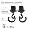 STROLLER MAGIC HOOK SOLID NERO 10x6x3 CM