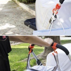 STROLLER MAGIC HOOK SOLID NERO 10x6x3 CM