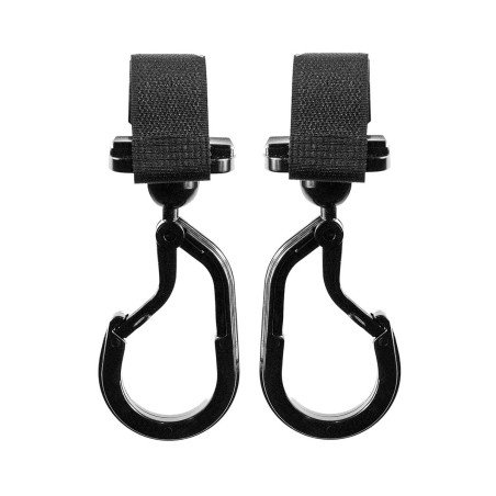 MAGIC HOOK CARABINER SOLID NERO 13x6x3 CM
