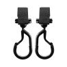 MAGIC HOOK CARABINER SOLID NERO 13x6x3 CM