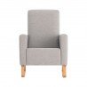 FAUTEUIL CONFORT P.ALLAITEMENT LISO E GRIS 70x70x104 CM