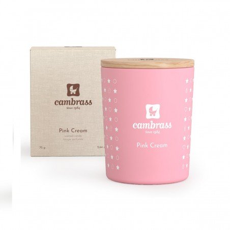 CANDELA PROFUMATA 10 cl STAR PINK CREAM 5.5x5.5x6.5 CM