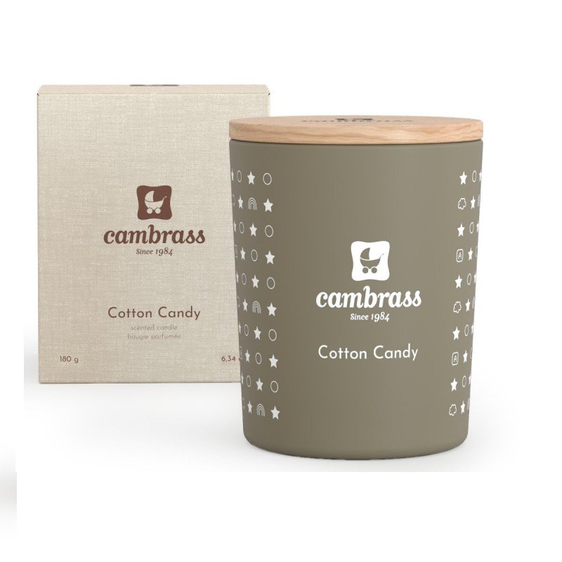 VELA AROMÁTICA 25 cl STAR COTTON CANDY 7.5x7.5x9 CM