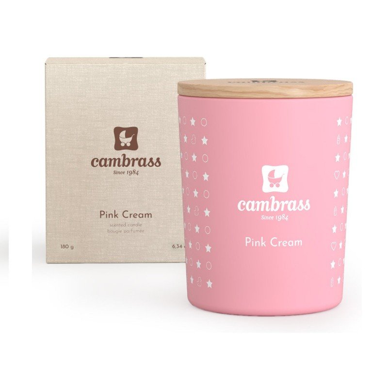 CANDELA PROFUMATA 25 cl STAR PINK CREAM 7.5x7.5x9 CM