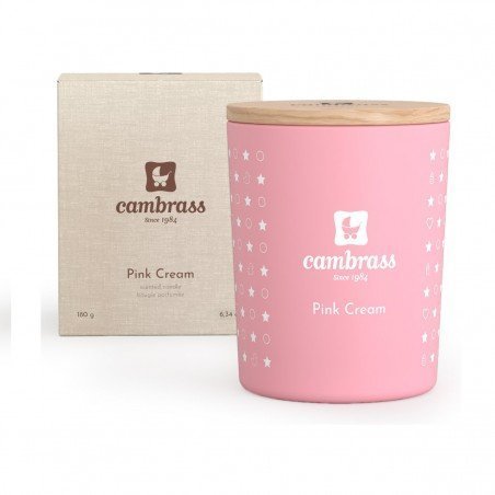 CANDELA PROFUMATA 25 cl STAR PINK CREAM 7.5x7.5x9 CM