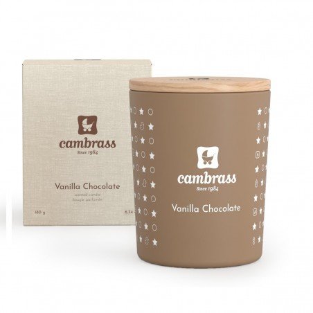 CANDELA PROFUMATA 25 cl STAR VANILLA CHOCOLATE 7.5x7.5x9 CM