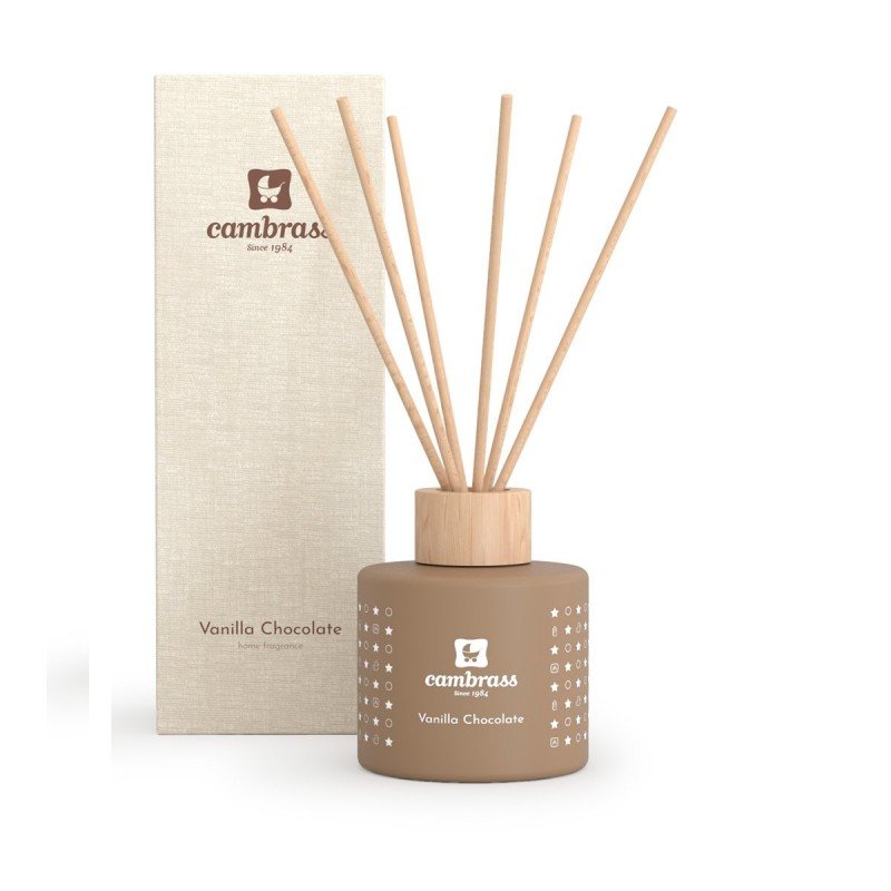 DIFFUSEUR ROSEAUX 100 ml STAR VANILLA CHOCOLATE 6.4x6.4x7.8 CM